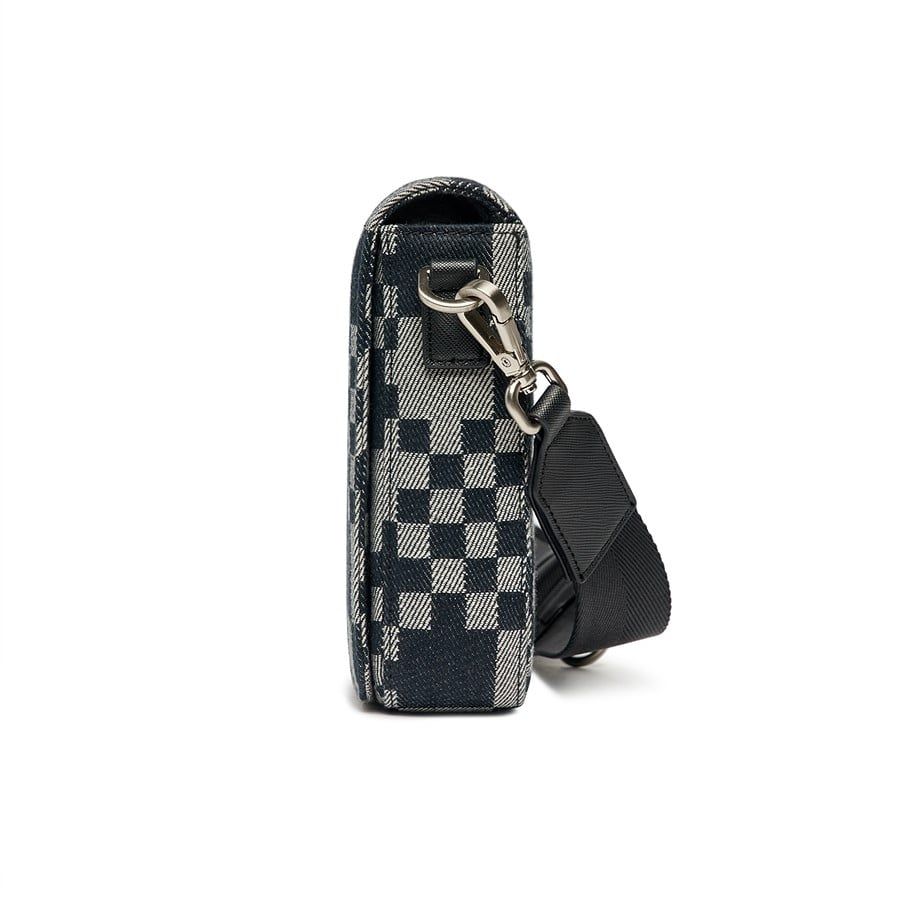  Túi MLB Korea Checker Board Jacquard Crossbody Boston - 3ACRM062N-43BKS 