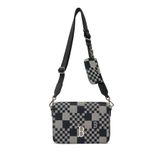  Túi MLB Korea Checker Board Jacquard Crossbody Boston - 3ACRM062N-43BKS 