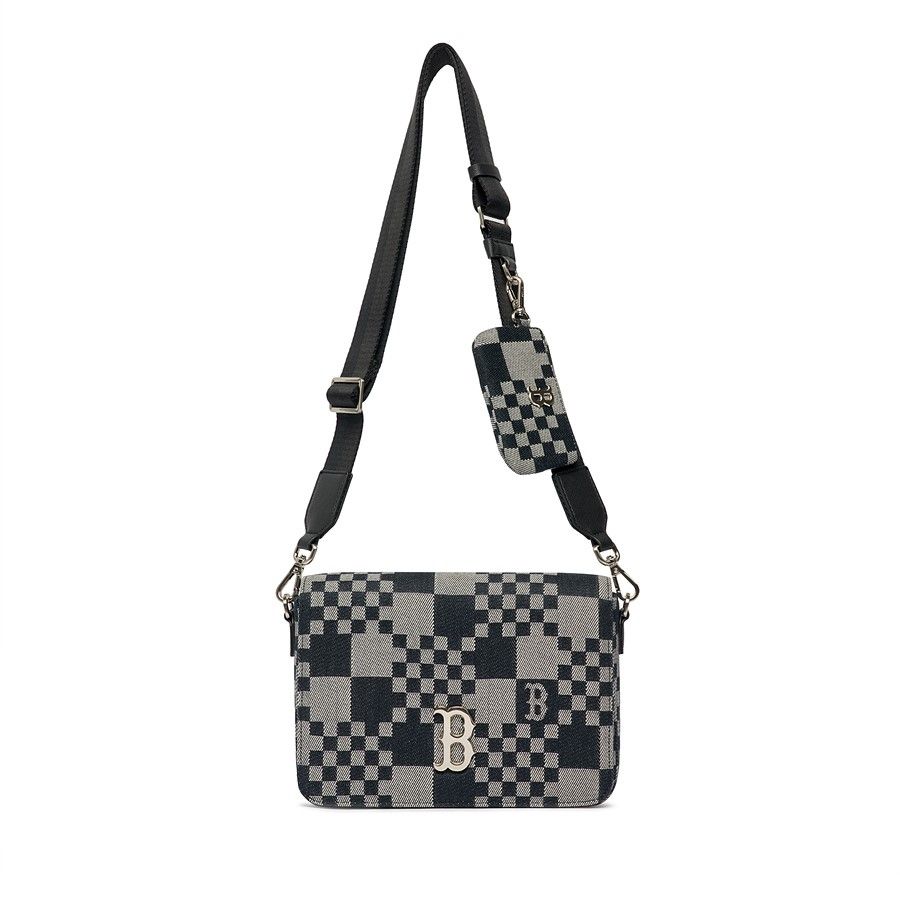  Túi MLB Korea - CHECKERBOARD JACQUARD CROSSBODY BOSTON RED SOX - 3ACRM062N-43BKS 