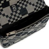  Túi MLB Korea Checker Board Jacquard Crossbody Boston - 3ACRM062N-43BKS 