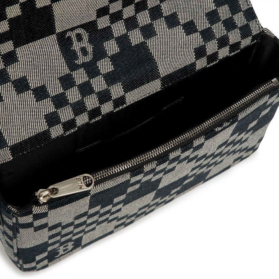  Túi MLB Korea Checker Board Jacquard Crossbody Boston - 3ACRM062N-43BKS 