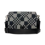 Túi MLB Korea Checker Board Jacquard Crossbody Boston - 3ACRM062N-43BKS 