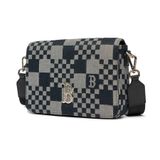  Túi MLB Korea Checker Board Jacquard Crossbody Boston - 3ACRM062N-43BKS 