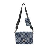  Túi MLB Korea - CHECKERBOARD JACQUARD CROSSBODY NEW YORK YANKEES - 3ACRM062N-50NYD 