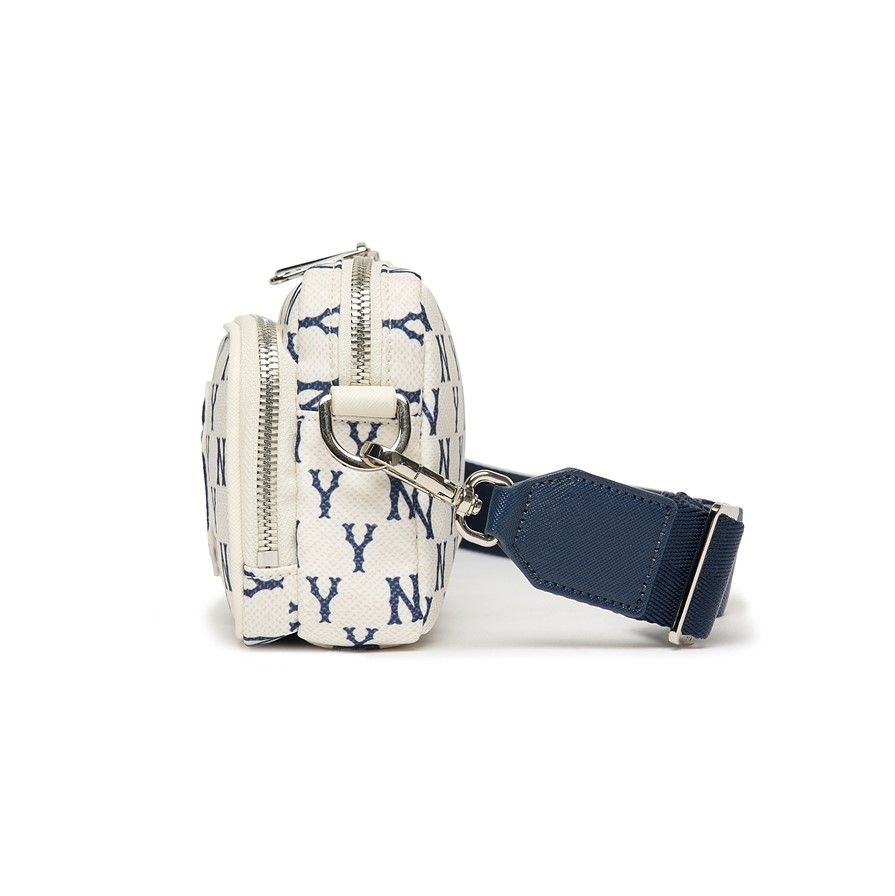  Túi Đeo Chéo MLB Korea - MONOGRAM MINI CROSSBODY BAG NEWYORK YANKEES - 3ACRS012N-50CRS 