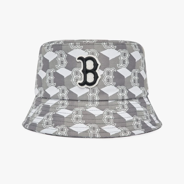 Nón Bucket MLB Cube Monogram Hat Boston Red Sox 3AHTM033N 43GRS