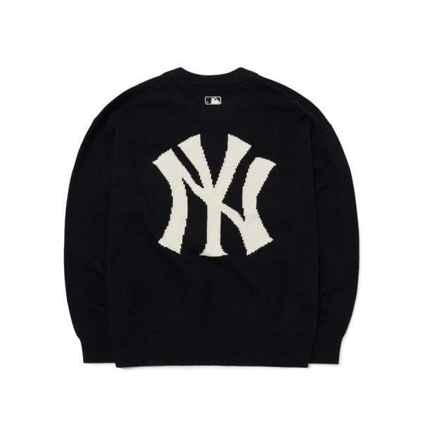  ÁO SWEATER MLB - BASIC BIG LOGO OVERFIT SWEATER NEW YORK YANKEES - 3AKPB0126-50BKS 