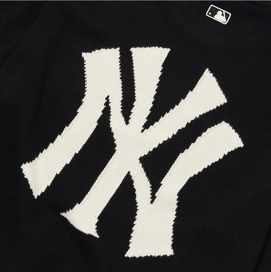  ÁO SWEATER MLB - BASIC BIG LOGO OVERFIT SWEATER NEW YORK YANKEES - 3AKPB0126-50BKS 