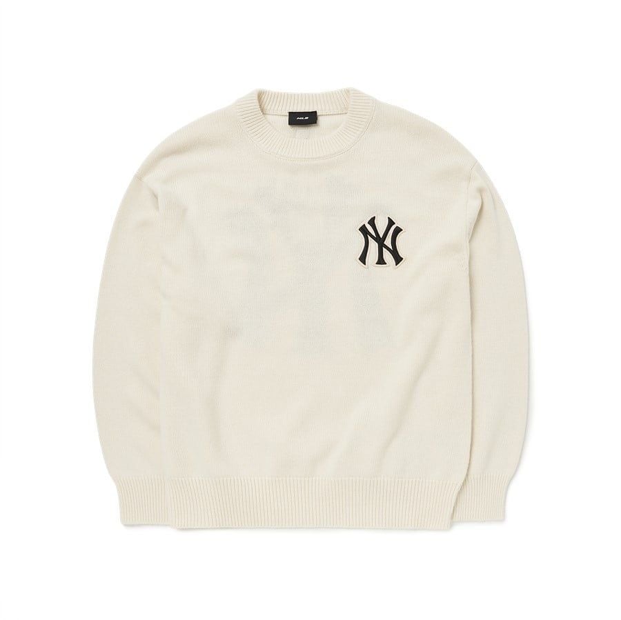  ÁO SWEATER MLB - BASIC BIG LOGO OVERFIT SWEATER NEW YORK YANKEES - 3AKPB0126-50CRS 