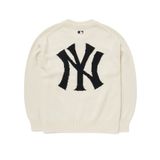  ÁO SWEATER MLB - BASIC BIG LOGO OVERFIT SWEATER NEW YORK YANKEES - 3AKPB0126-50CRS 