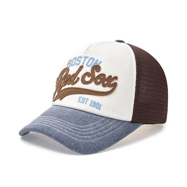 Nón MLB Korea - Varsity Vintage Mesh Cap Boston Redsox - 3AMCV0153-43NYS