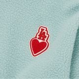  Áo Sweater MLB Korea - Heart Fleece Overfit Sweatshirts LA DODGERS - 3AMTH0426-07BLL 
