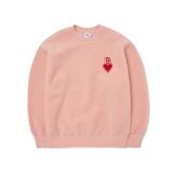 ☆MLB Korea☆ Heart Overfit Man to Man NY Cream Áo Sweater MLB Korea - Heart Over BOSTON REDSOX - 3AMTH0324