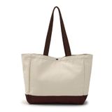  Túi Tote MLB Korea - Vintage Lettering Shopper Bag Boston Red Sox - 3AORV015N-43CRS 