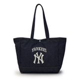  Túi Tote MLB Korea - Vintage Lettering Denim Shopper Bag NY Yankees - 3AORV015N-50CRS 