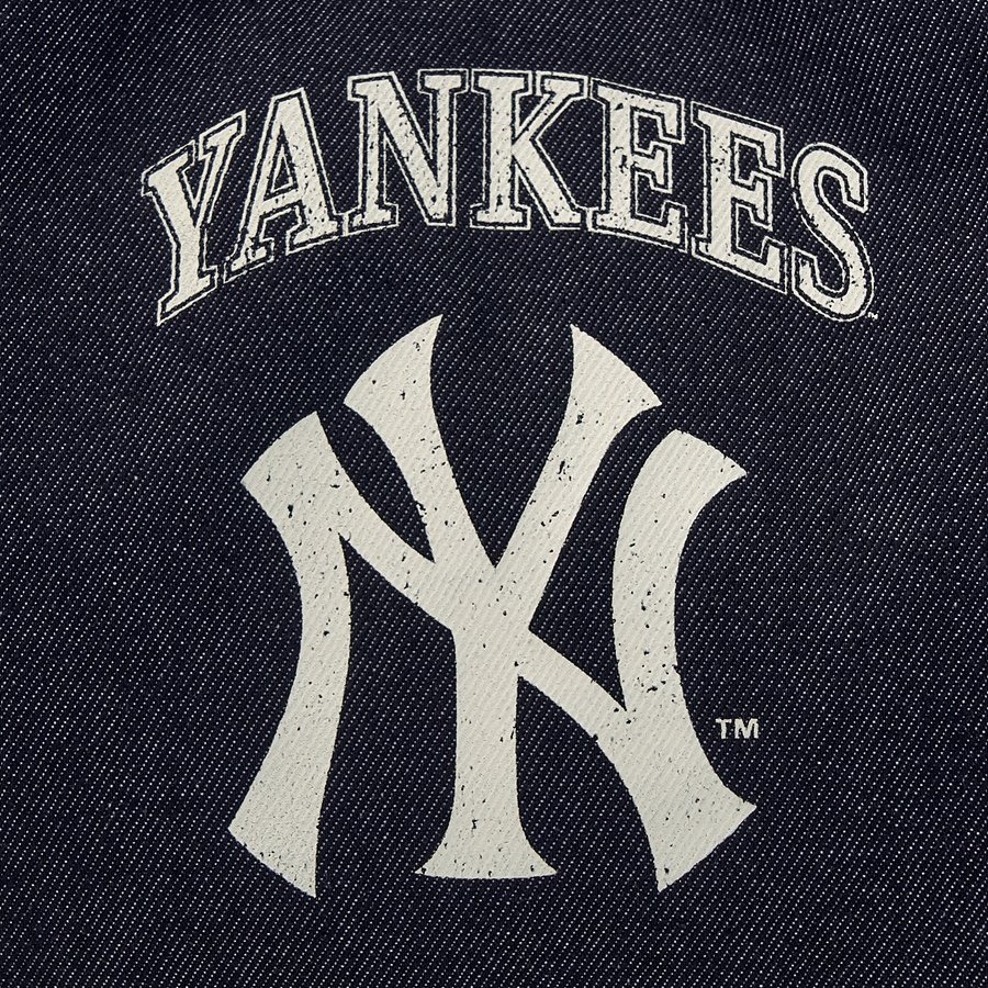 ★MLB Korea★ Vintage Lettering Gym Sack NY Black 3ABKH015N- MLB 빈티지 레터링 짐색 뉴욕양키스 (BLACK)