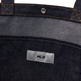  Túi Tote MLB Korea - Vintage Lettering Denim Shopper Bag NY Yankees - 3AORV015N-50CRS 