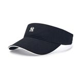  Nón Nửa Đầu MLB Korea - Nano Logo Sun Cap New York Yankees - 3ASCB0153-50BKS 