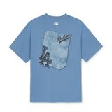  Áo thun MLB Denimlike Monotive Over Fit T Shirts LA Dodgers - 3ATSM1053-07SBD 