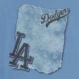  Áo thun MLB Denimlike Monotive Over Fit T Shirts LA Dodgers - 3ATSM1053-07SBD 