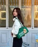  Túi MLB Korea - Varsity Cleveland Guardians Shoulder Bag - 3ABQL014N-45GNS 