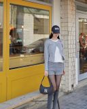  Túi Xách MLB Korea - Basic Denim Hobo Bag New York Yankees Navy - 3ABQM014N-50NYD 