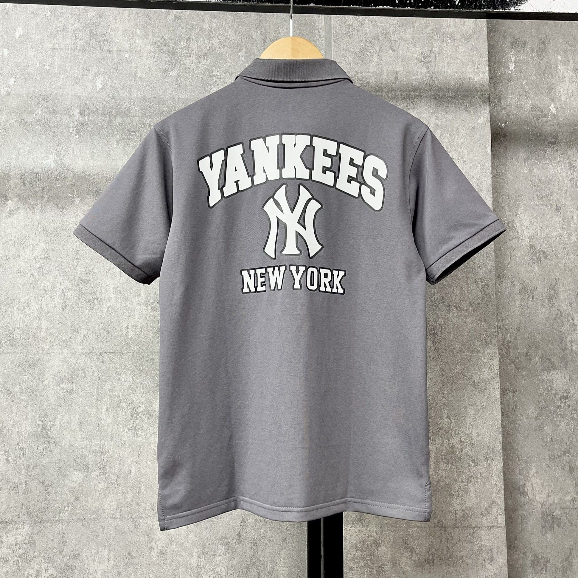  Áo Polo New Era - [Unisex] New York Yankees 3D Logo T-Shirt Grey - 16998754 
