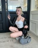  Túi Xách MLB Korea - Basic Mega Logo Denim Cargo Bag New York Yankees Black - 3ABQM034N-50BKS 