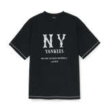  Áo thun MLB Basic Coopers Logo Mega Overfit Functional NY Yankees - 3ATSB1153-50BKS 