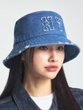  Nón Bucket MLB - Basic Coopers Denim Bucket Hat New York Yankees - 3AHTDS24N-50BLL 