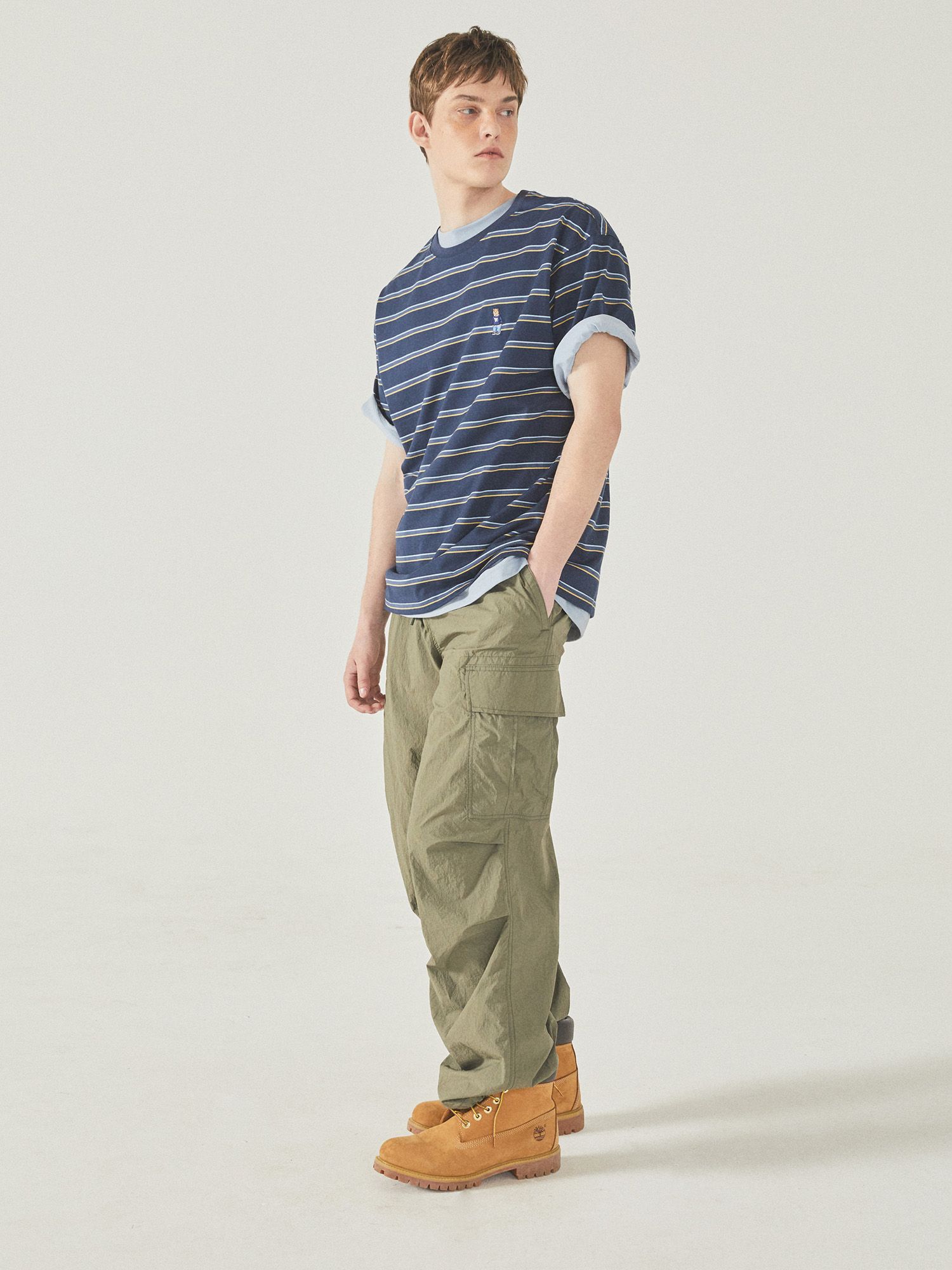  Áo Thun WHOAU [Unisex] - Steve Multi Stripe T-Shirt - WHRSF2551U 