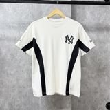  Áo Thun New Era - [Unisex] NY Yankees Logo Hip Line T-Shirt White 