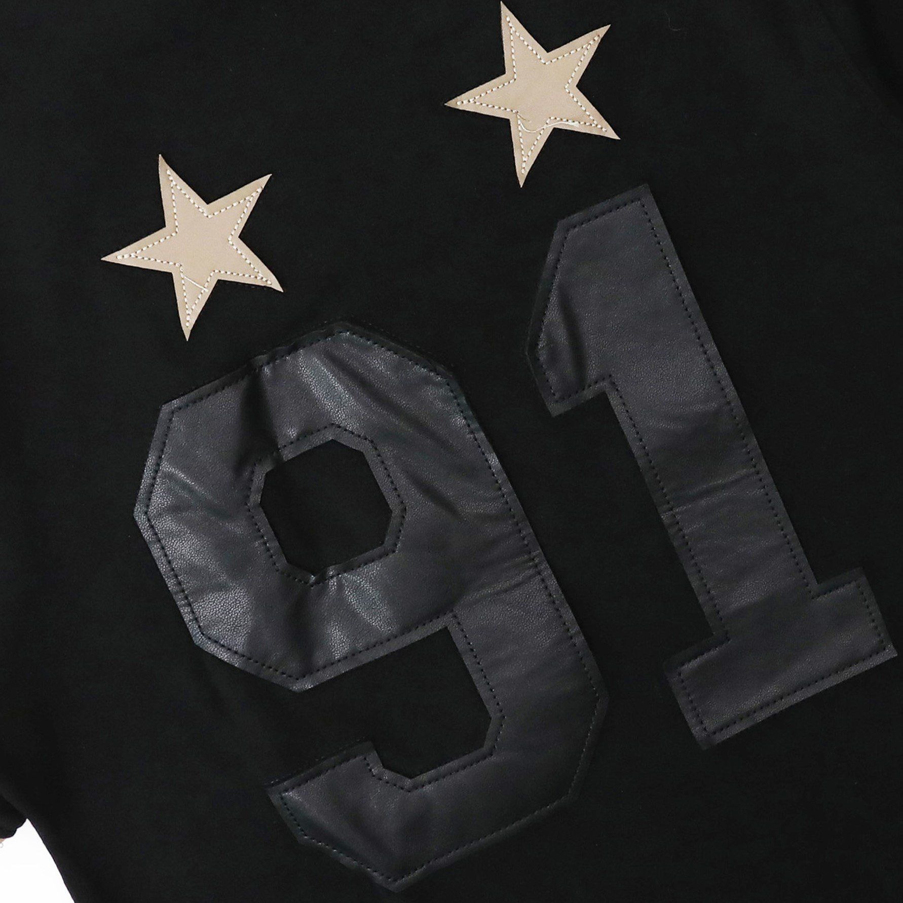  Áo Thun [Unisex] Badblood - [w-tee25-107] Vintage Club Jersey Ringer T-Shirt Black 