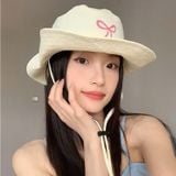  Nón Bucket Tai Bèo Nội Địa Hàn Ribbon 