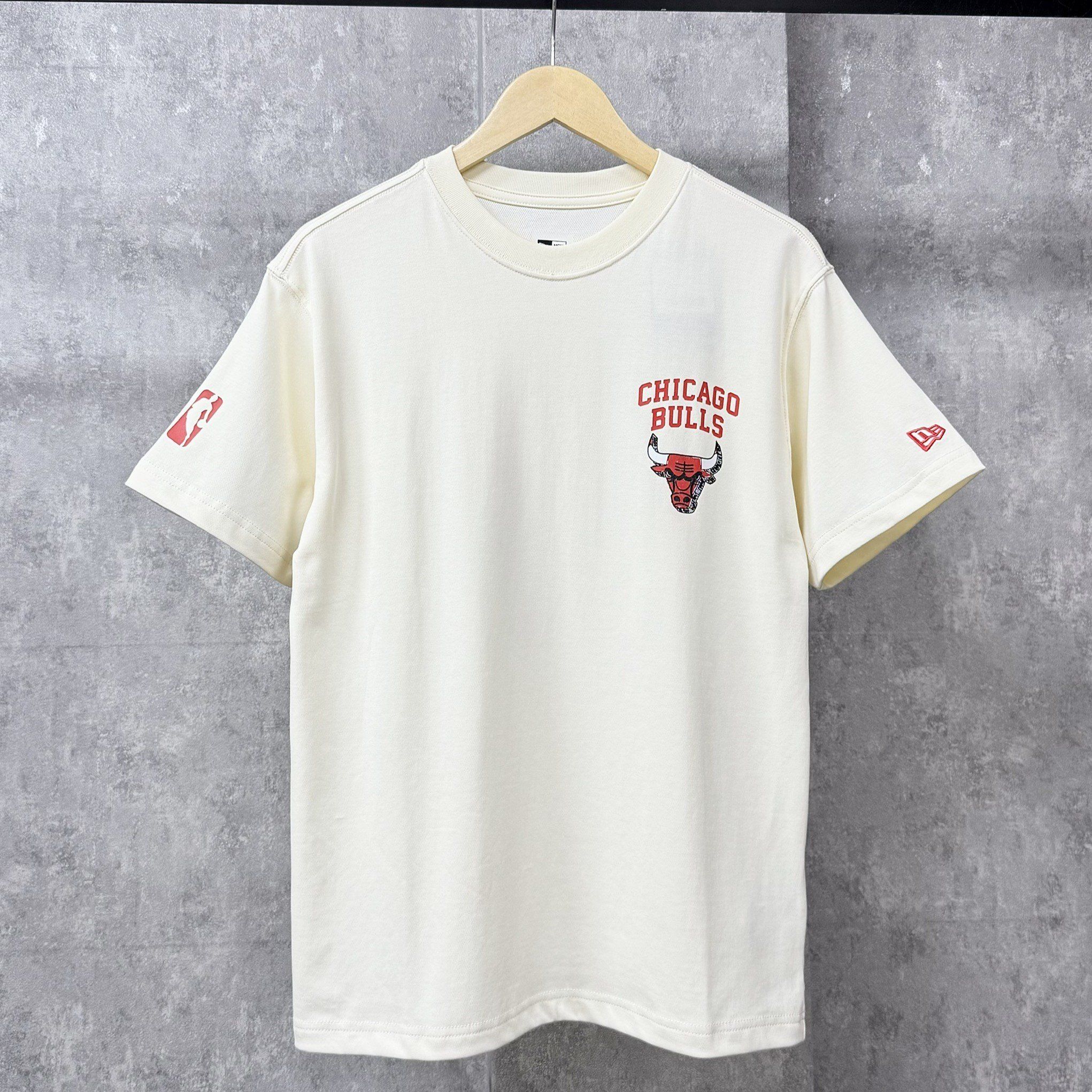  Áo Thun New Era - [Unisex] Chicago Bulls T-Shirt White 