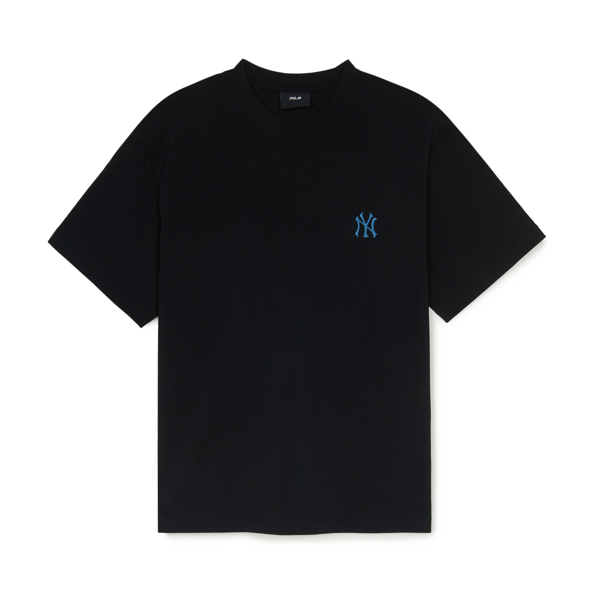 [MLB] Basic Street Cursive Overfit T-shirt ★大人気★ Áo thun MLB [Unisex] Basic Street Logo NY Yankees