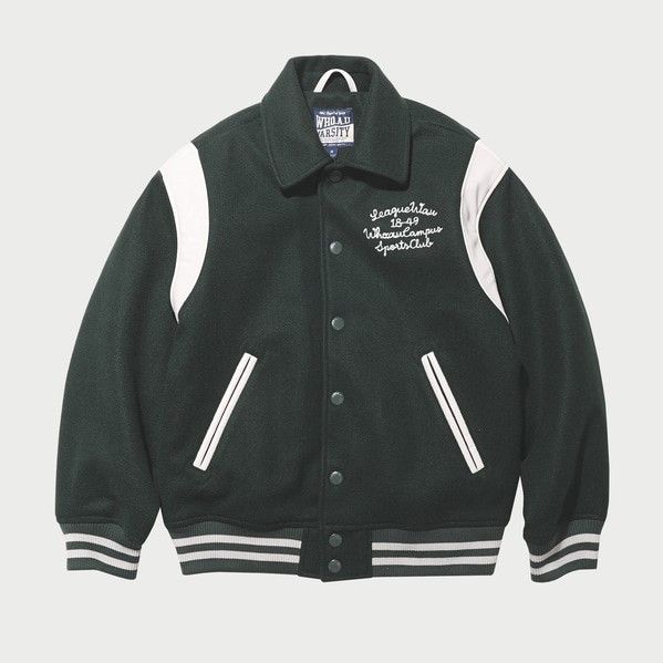 Áo Khoác Varsity WHOAU [Unisex] - Varsity Green jacket (padded lining) - WHJJC4V24U