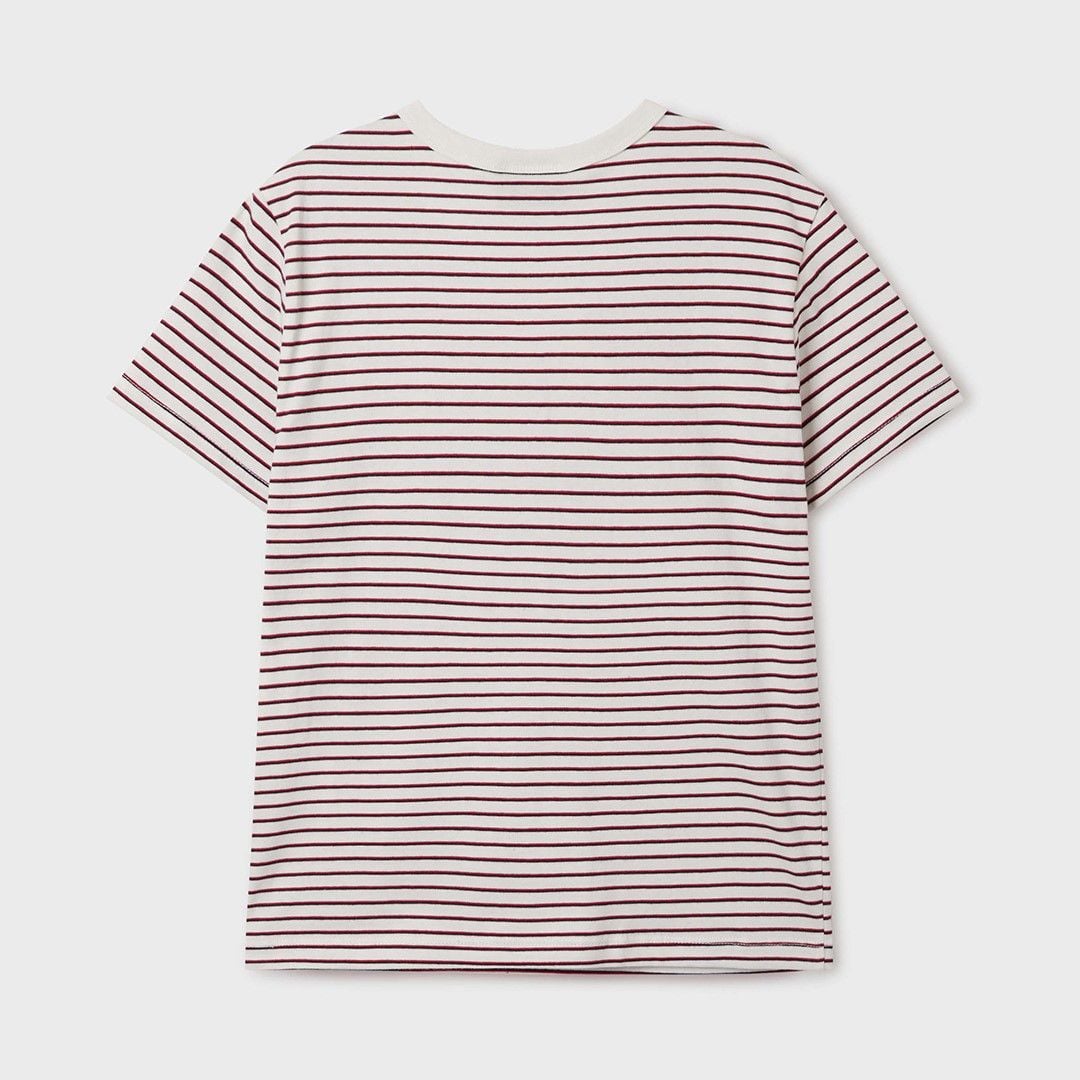  Áo Thun WHOAU [Nữ] - Steve Multi Stripe T-shirt Ivory 