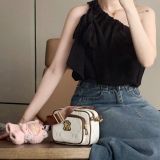  Túi MLB Korea [KIDS] - DIA MONO CAMERA BAG NEW YORK YANKEES WHITE - 7ACRMDA4-50BGM 