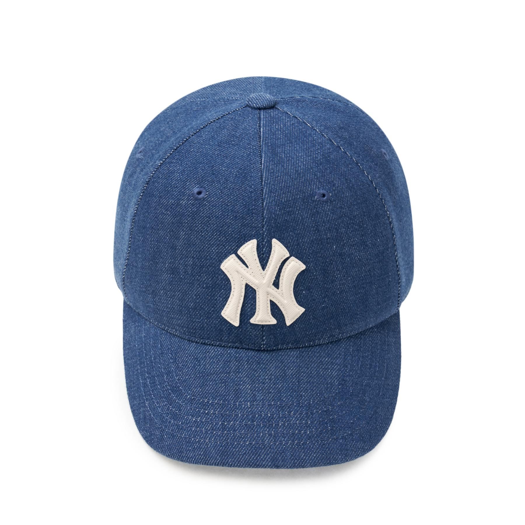 Nón MLB Korea Denim New Structured Ball Cap NY Yankees