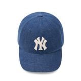  Nón MLB Korea - Denim New Structured Ball Cap New York Yankees - 3ACPD015N-50INS 