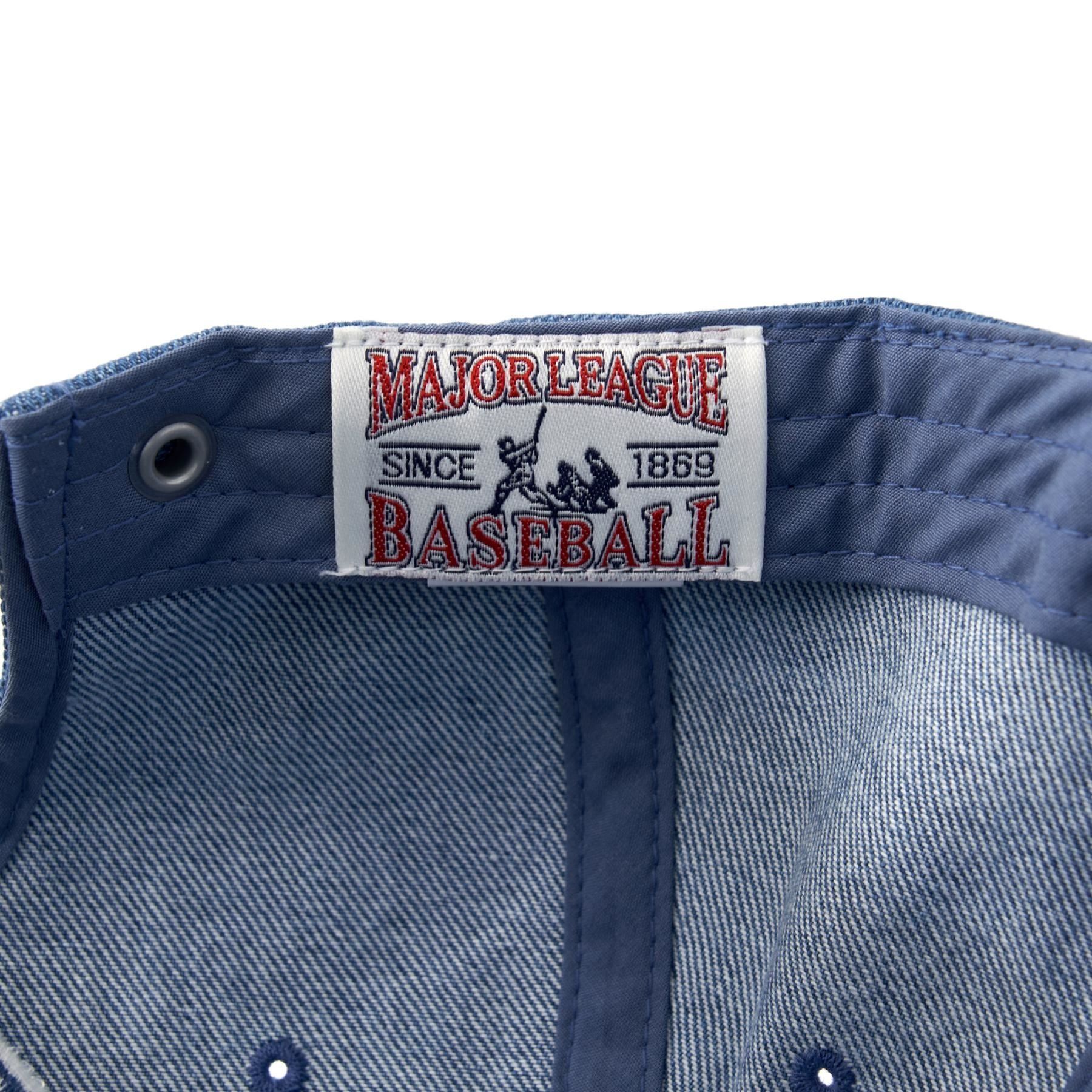 Nón MLB Korea - [Unisex] Denim Coopers Unstructured Ball Cap NY  Yankees - 3ACPD045N-50INS 
