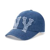  Nón MLB Korea - [Unisex] Denim Coopers Unstructured Ball Cap NY  Yankees - 3ACPD045N-50INS 