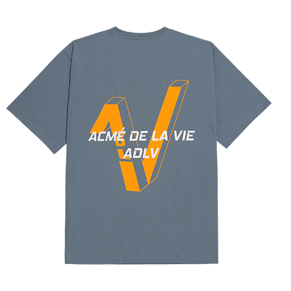 Áo ADLV V Symbol Logo Short Sleeve T-Shirt Grey