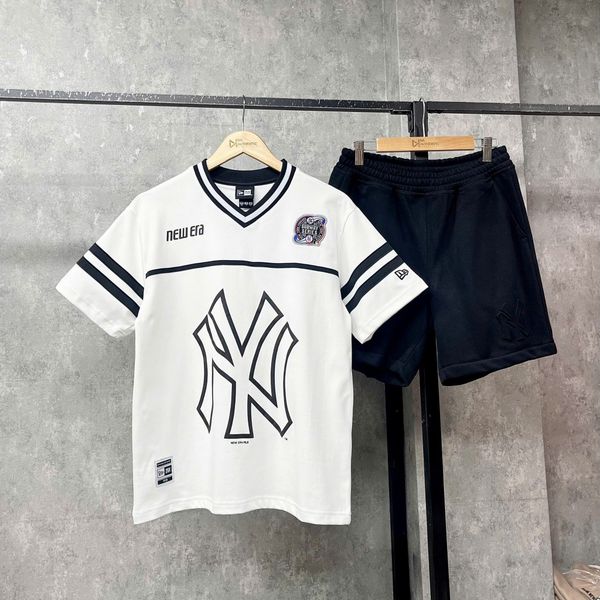 Áo Thun New Era - [Unisex] New York Yankees Jersey T-Shirt White - 13505023