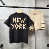  Áo Thun New Era - [Unisex] New York Yankees Tape T-Shirt Black/Gold - 12445588 