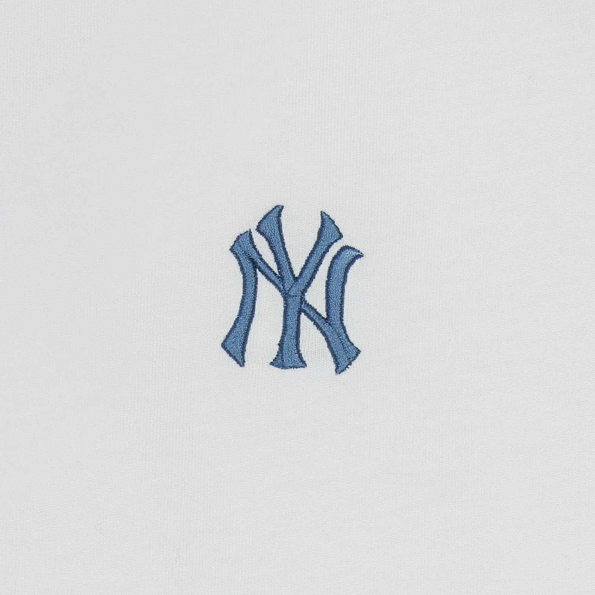  Áo thun MLB [Unisex] Basic Street Cursive Overfit NY Yankees - 3ATSB5353-50WHS 