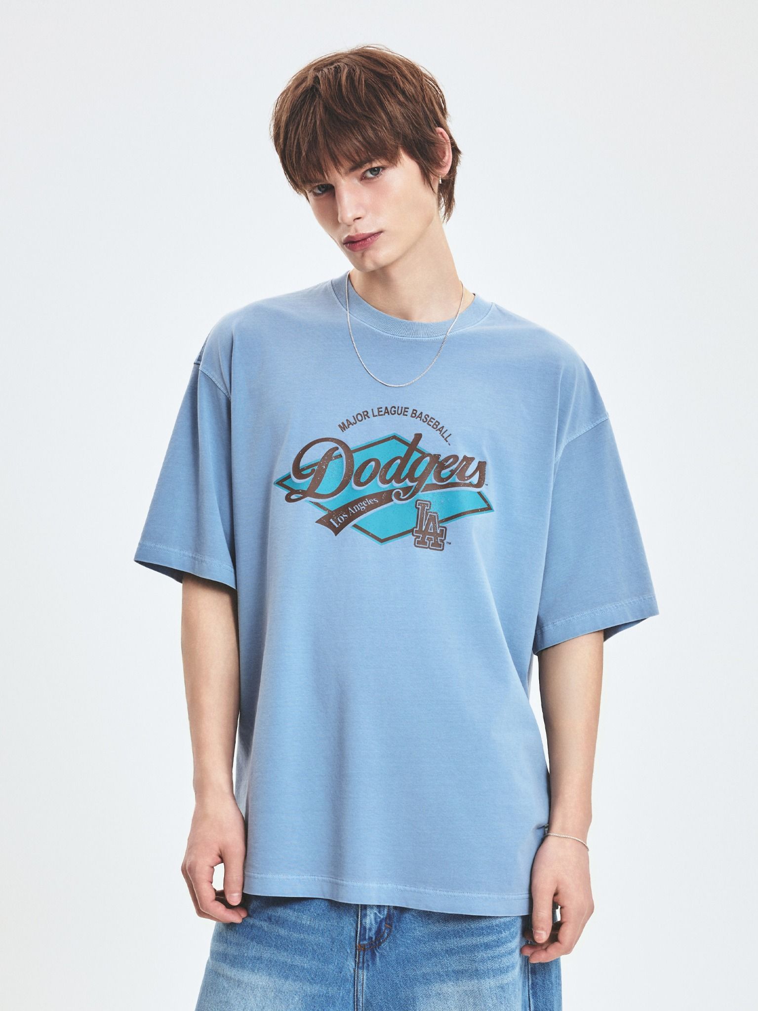 [MLB] Vintage Washing Mega Overfit T-Shirt★すぐ品切れ★ Basic Vintage-Washing Mega-Oversized-Fit T-Shirt New York