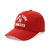 キャップ MLB Korea Varsity Lettering Unstructured Ball Cap NY DRed 3A Nón MLB Korea Varsity Lettering Ball Cap NY Yankees