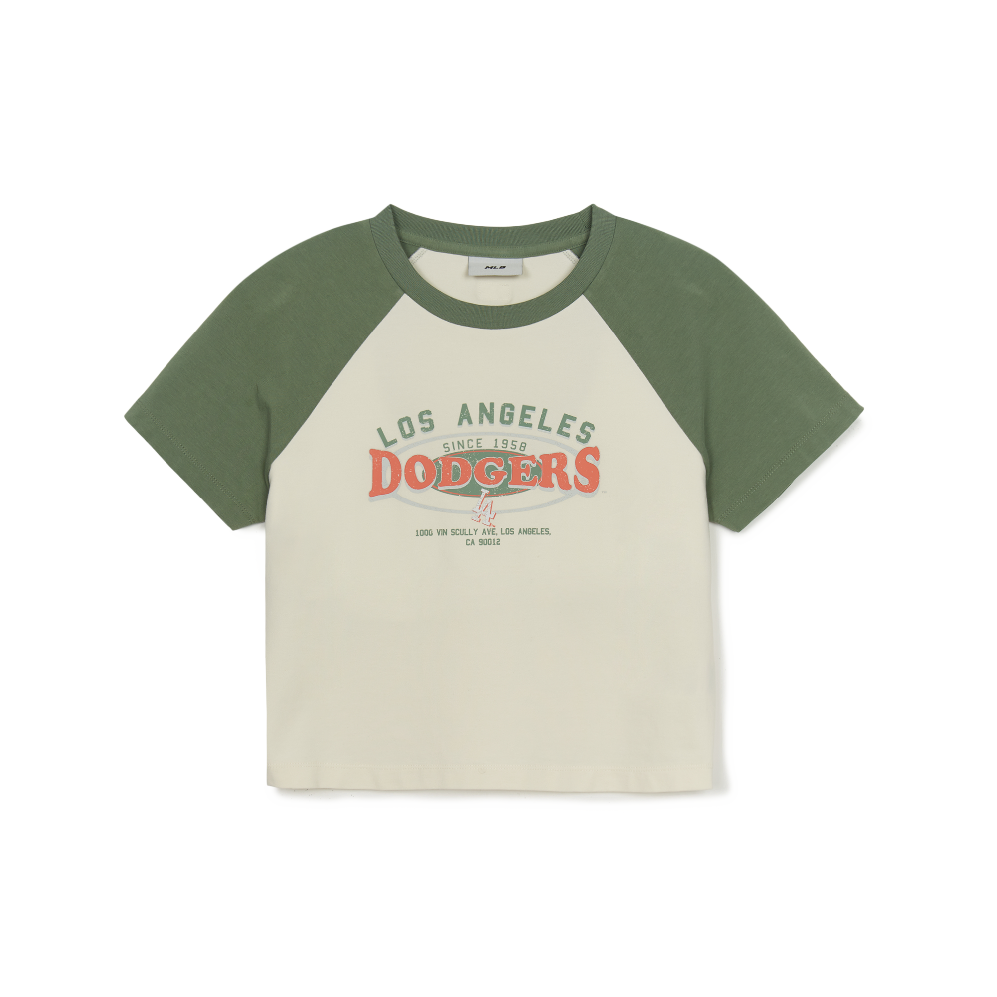 カリーナ着用【MLB】W Varsity Vintage Wash Raglan Crop◆3色 Áo thun MLB Nữ Vintage Washing Raglan Crop NY Yankees